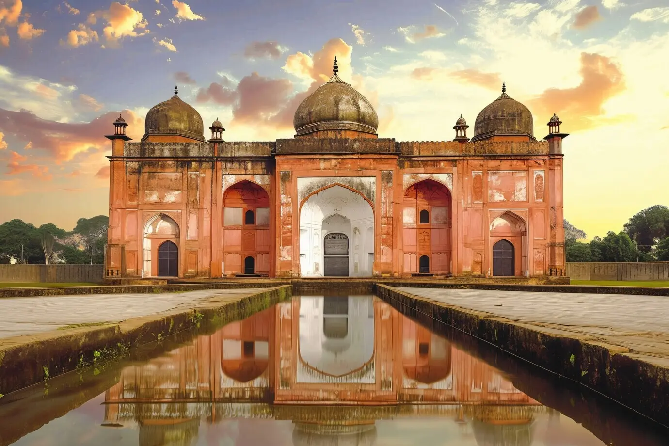 Ansicht eines Weltmonuments zur Feier des Welterbetags.